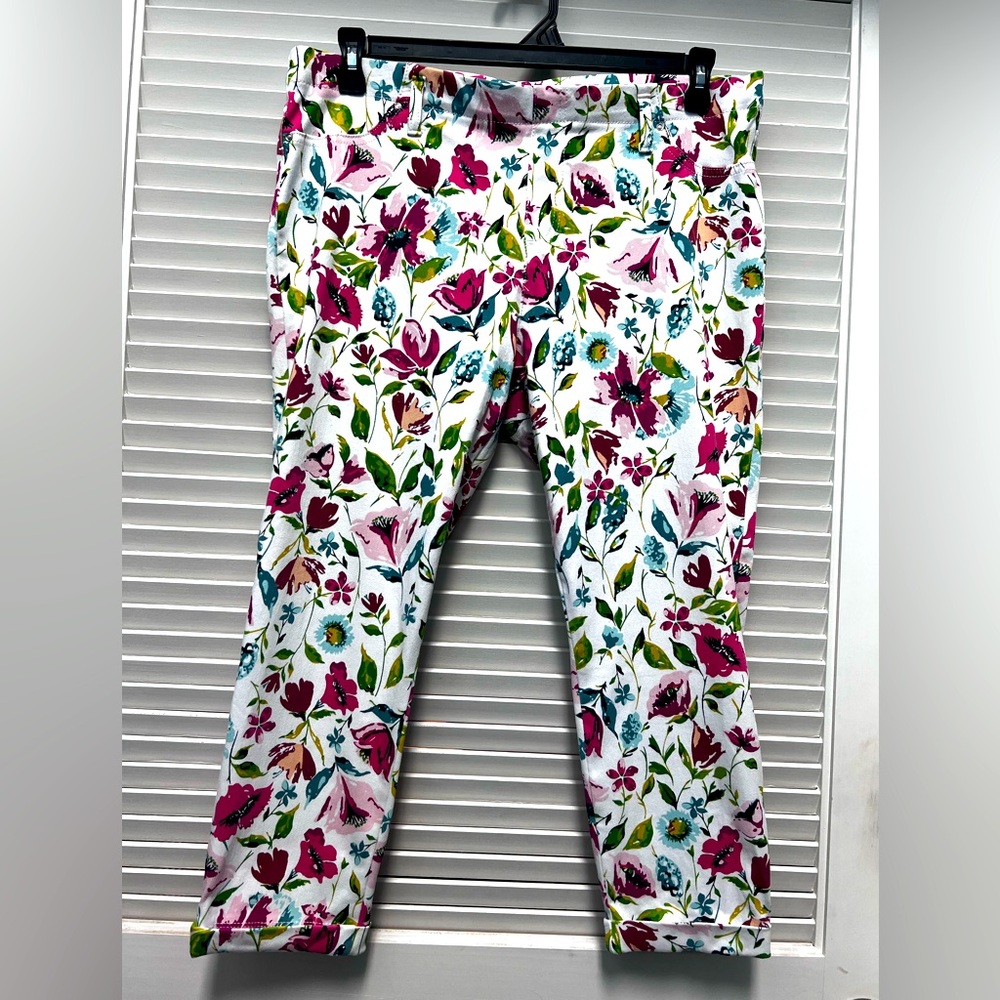 Floral print jeggings